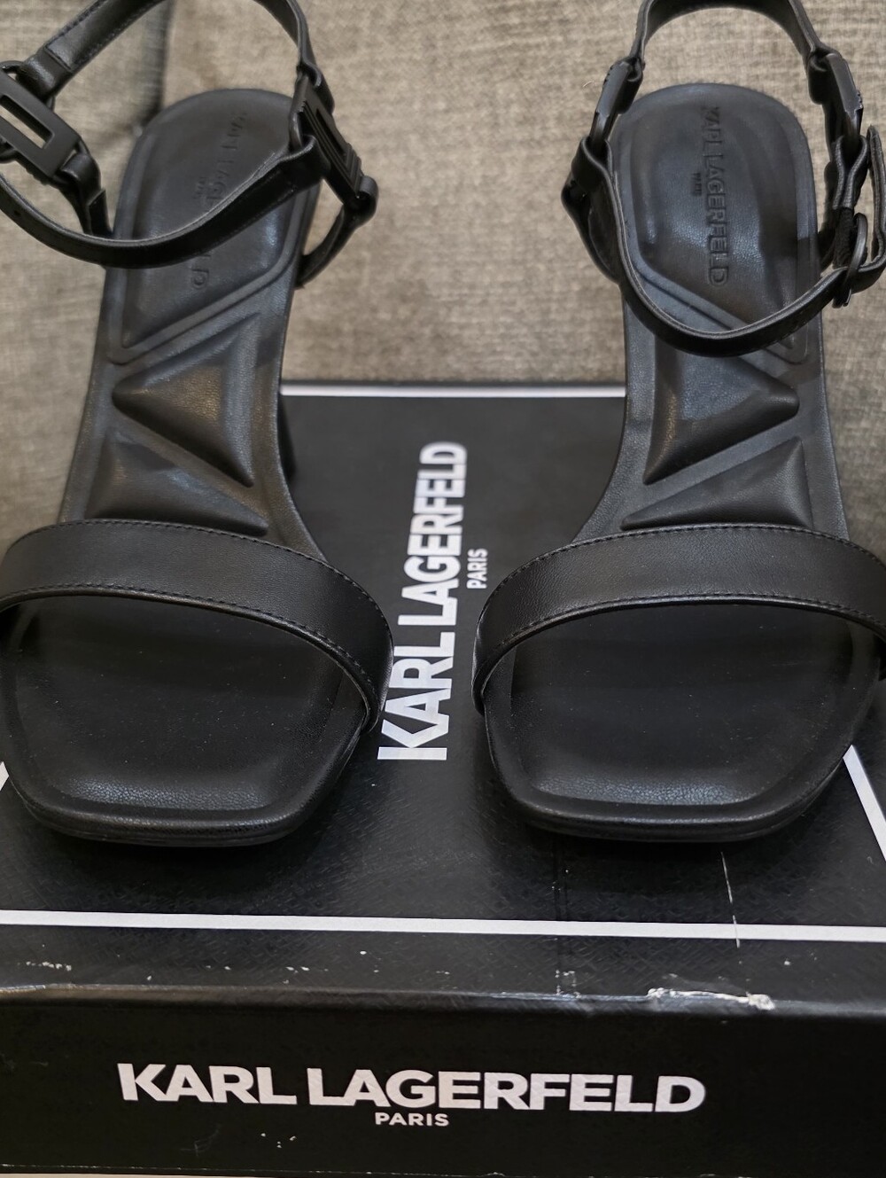 Karl Lagerfeld Women's Cybil Ankle Strap Sandals